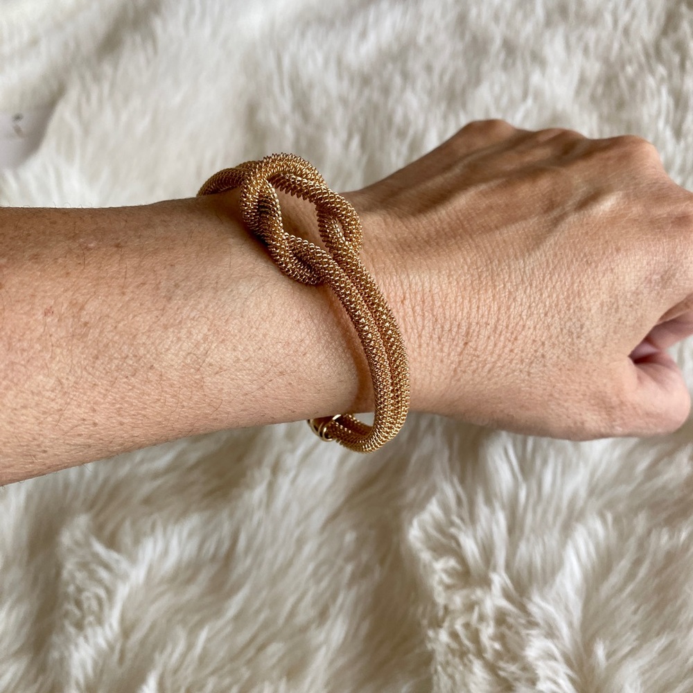 Gold mesh metal cuff
